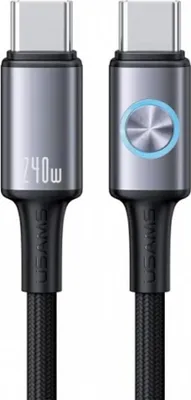 Produktbild von USAMS USB-C-auf-USB-C-Kabel 1,2 m 240 W Schnellladung Grau