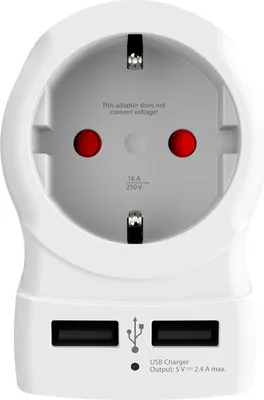 Produktbild von SKROSS Europe to UK USB Reiseadapter