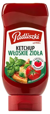 Produktbild von Pudliszki Ketchup mild mit italienischen Kräutern 470 g