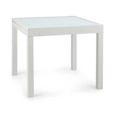 Obrázok produktu pre blumfeldt Pamplona, záhradný stôl, hliník, sklo, 6 osôb, 180 x 83 cm, biely