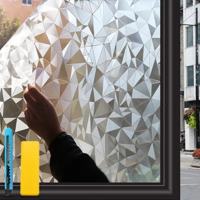 Glasfolie 75x120 cm, 2 Stück, nicht klebend, UV-Schutz