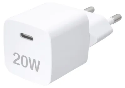 Produktbild von ViVanco™PD 3.0 Super Fast Charger für Apple iPhone, USB Type-C Schnellladegerät, 20W, Drinnen, AC, Weiß