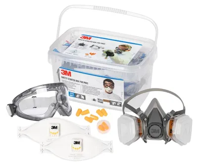 Image de Kit De Protection Respiratoire, Oculaire Et Auditive Kit De Protection Respiratoire, Oculaire Et Auditive - 3m