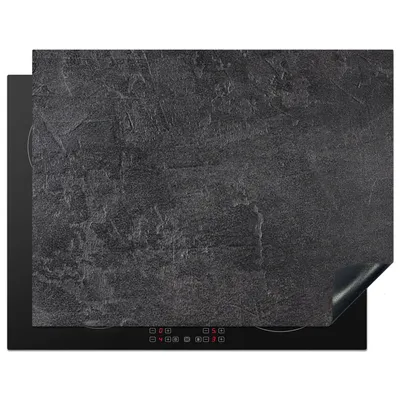 Obrázok produktu pre MuchoWow® Kryt na varnú dosku - Ochrana pred indukciou - 77x59 cm - Vinylová krycia rohož - Zväčšuje veľkosť pracovnej dosky - Kryt na sklokeramickú varnú dosku - Kuchynská dekorácia - Jeden kus - Bridlica - Betón - Prírodný kameň - Sivá - Priemyselné - Indukčné rohože