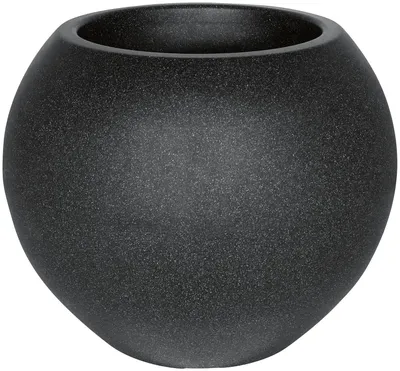 Produktbild von Blumentopf Kugeltopf geli Kunststoff Ø 40 cm H 34 cm anthrazit