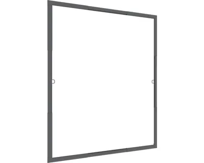 Produktbild von Insektenschutz Fensterrahmen ohne Bohren anthrazit 100x120 cm