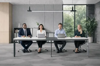 Produktbild von Designer Konferenztisch  Bürotisch Holz Besprechungstisch