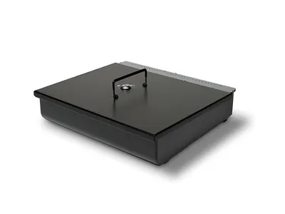 Produktbild von Safescan 3540L, Abschließbarer Deckel, Schwarz, Polyvinylchlorid (PVC), Stahl, 322 mm, 253 mm, 25 mm