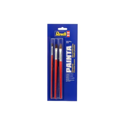 Produktbild von Painta Flachpinsel Set für Modellbau, 3 Größen