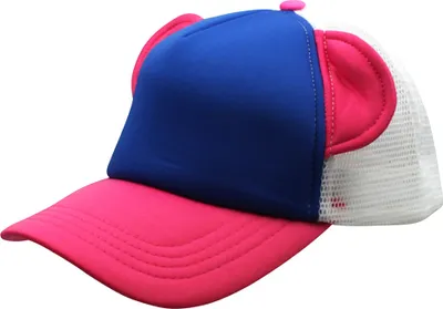 Produktbild von Basecap - mit Ohren - blau-pink-weiß - Baseball Cap