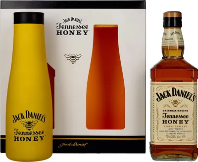 Image de Jack Daniel's Tennessee HONEY 35% Vol. 0,7l en boîte cadeau avec Thermoskanne