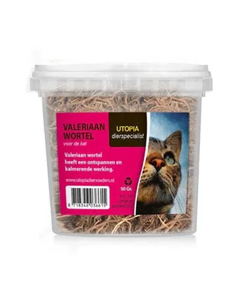 Produktbild von Natürliche Nahrungsergänzung für Katzen mit Baldrianwurzel, 50g, beruhigend und entspannend