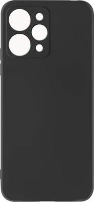 Produktbild von Halbsteife Silikon Handyhülle für Xiaomi Redmi 12, Soft Touch – Schwarz
