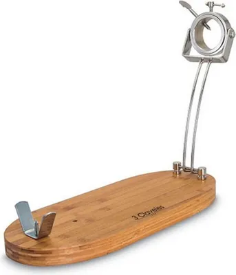 Image de Porte-jambon Pliant Tete Rotative Socle Bois 3 Claveles