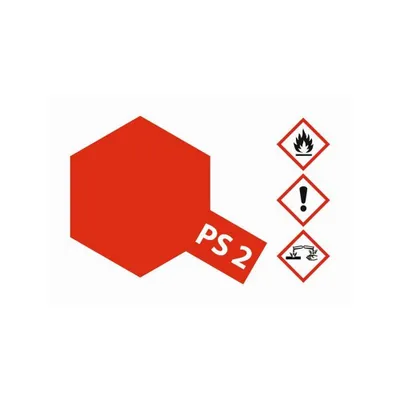 Produktbild von Tamiya Lexan Sprühfarbe PS-2 Rot Polycarbonat 100ml