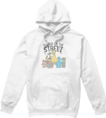 Produktbild von Sesame Street - "Raised On The Streets" Kapuzenpullover für Herren/Damen Uni TV23000 (L) (Weiß)