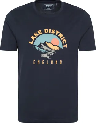 Image de Mountain Warehouse - T-shirt manches courtes "Lake District" pour homme MW4467 (L) (Marine)
