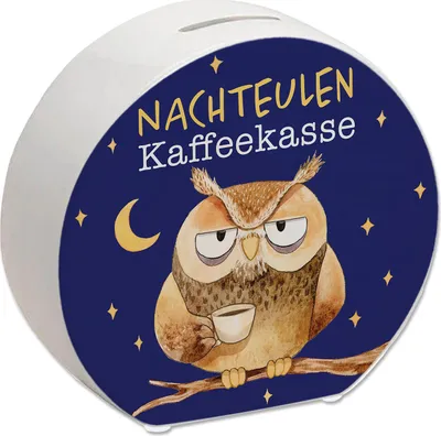 Produktbild von Kaffeekasse für Nachteulen Eule Spardose