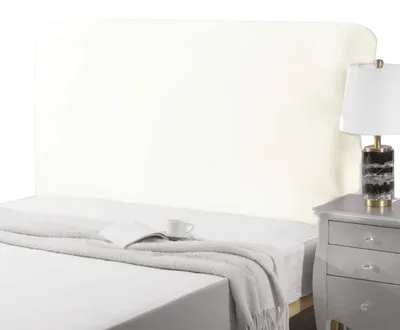 Obrázek produktu pro Potah na čelo postele, elastický, pro postele o šířce 120-140 cm, bílý