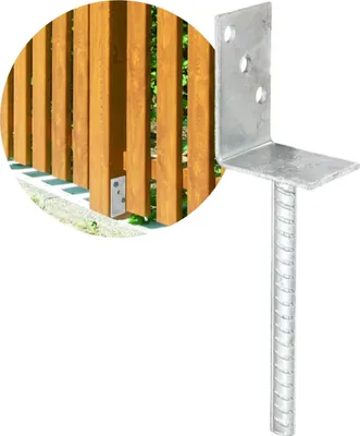 Produktbild von Ultiness L-Pfostenträger mit Riffeldolle zum Einbetonieren 60 x 80 mm - 1 Stück 20641-14