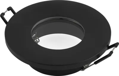 Produktbild von Feuchtraum Einbaurahmen McShine "W-30" rund, IP44, mattschwarz