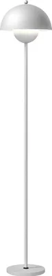 Produktbild von Moderne Stehlampe - Deckenfluter 155 cm - Schalenförmiger Schirm - Fußschalter - E27 Fassung - Ohne Leuchtmittel - Schwarz