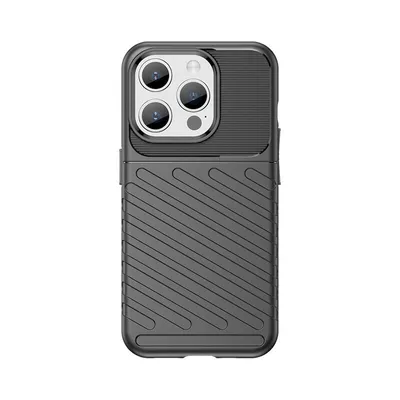 Produktbild von Robuste Thunder Hülle für iPhone 15 Pro - Schwarz KP27712