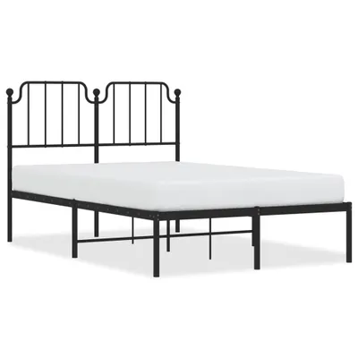 Produktbild von "Winterschlussverkauf "Bettgestell - CLORIS - Doppelbett - Robust und langlebig - mit Kopfteil Metall Schwarz 120x200 cm - Einfache Montage -  - DEMöbel5054450