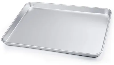 Produktbild von Ofenblech Backblech Bratblech - Edelstahl - 40 x 30 x 2,5 cm - Rechteckig