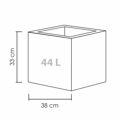 Obrázek produktu pro Scheurich Obal 240 Stony Black 40 cm, černá