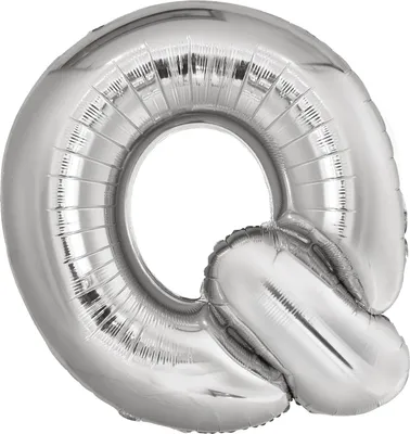 Immagine prodotto di Palloncino in foil lettera Q argento - 88 cm