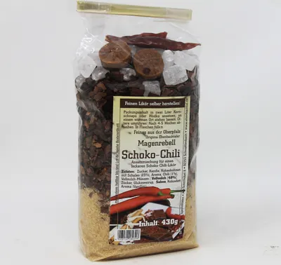 Produktbild von Magenrebell Schoko Chili Likör Ansatzmischung Kräuterlikör 430g