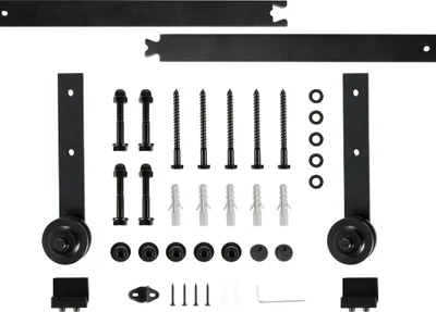 Produktbild von Laufschiene Schiebetür System 200CM Schiebetürbeschlag Eisen Schwarz