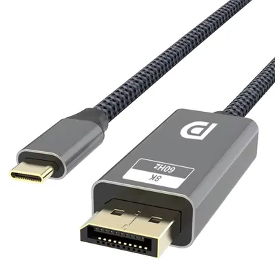 Immagine prodotto di Cavo da USB-C a DP 1.4 Adattatore Displayport per monitor 8K@60 per Macbook HP Laptop