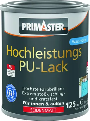Produktbild von Primaster Hochleistungs PolyurethanLack tiefschwarz seidenmatt 125 ml
