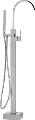 Obrázek produktu pro BELIANI Samostatně stojící stříbrná chromovaná vanová baterie 108 cm moderní styl