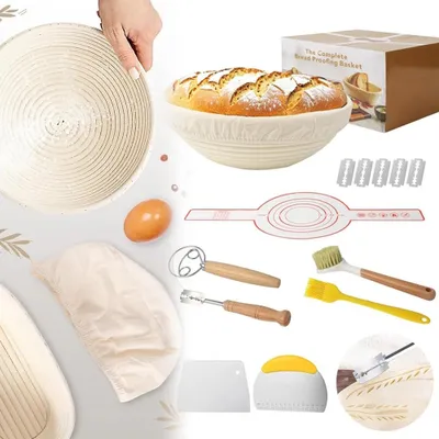 Produktbild von Sauerteig Starter Set Gärkorb Brot Set Gärkorb Brot Backen Zubehör für Bäcker