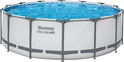 Produktbild von Steel Pro MAX™ Solo Pool ohne Zubehör Ø 427 x 122 cm, lichtgrau, rund