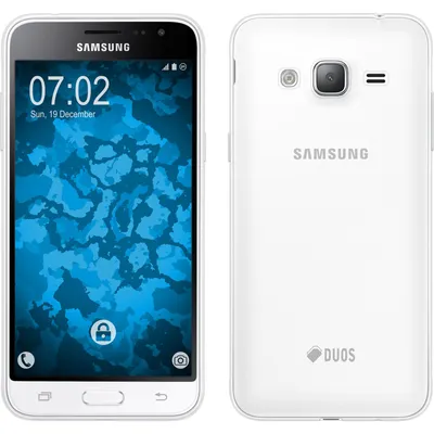 Produktbild von PhoneNatic Case kompatibel mit Samsung Galaxy J3 (2016) - Crystal Clear Silikon Hülle transparent + 2 Schutzfolien
