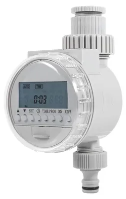 Obrázek produktu pro 1 ks Solární regulátor zavlažování pro domácnost a zahradu s automatickým úsporou vody, digitální zavlažovací časovač s LCD displejem
