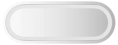 Zdjęcie produktu dla Owalne lustro do łazienki z podświetleniem LED, 40x15 cm
