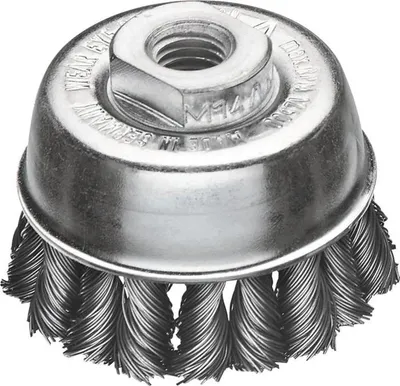 Obrázok produktu pre Lessmann Topfbürste rechts/links gezopft 65 mm, Gewinde M14x2,0 Bürste