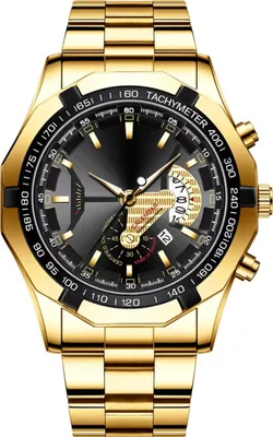 Image de Montre LI-33706 - Élégance Or et Noir pour Hommes KP33706