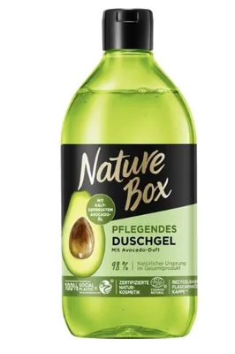 Produktbild von Nature Box Duschgel mit kaltgepresstem Avocado Öl 385ml , Duschgel:Avocado Öl, Pack 385 ml:( 1 x 385 ml)