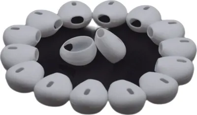 Immagine prodotto di INF Punte di ricambio in silicone per auricolari da 15-16 mm 10 paia Bianco
