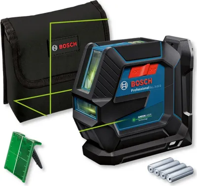 Imagen del producto de Nivel láser de línea GLL 2-15 G Professional (azul/, líneas láser verdes)