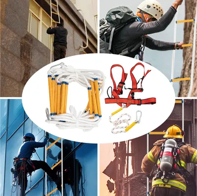 Zdjęcie produktu dla Drabina pożarnicza, drabina pożarnicza linowa, drabina pożarnicza awaryjna, pomoce awaryjne