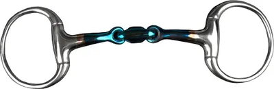 Zdjęcie produktu dla Ogłowie Horka z podwójnym przegubem i słodkim żelazem 14 mm 13,5 cm  13,5 cm