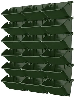 Produktbild von Wandplantenhalter mit 18 Taschen, vertikale Gartendekoration, Haus, Balkon