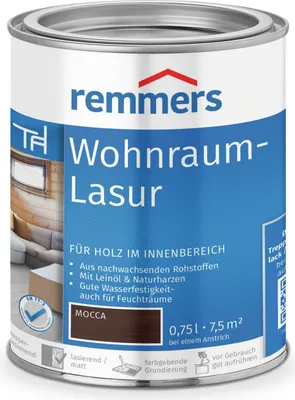 Produktbild von Remmers Wohnraum-Lasur mocca 0,75 l, Holzlasur innen